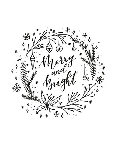 Set 3 stencil su foglio A2 a tema "NATALE" Securit WD-3A2-XM