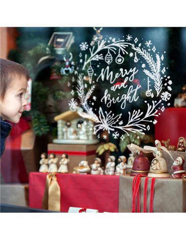 Set 3 stencil su foglio A2 a tema "NATALE" Securit WD-3A2-XM
