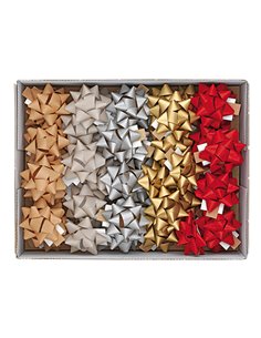 50 stelle nastro carta ecocolor 15mmxØ6,5cm colori assortiti natale Brizzolari 02467100