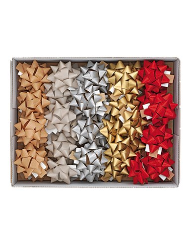 50 stelle nastro carta ecocolor 15mmxØ6,5cm colori assortiti natale Brizzolari 02467100