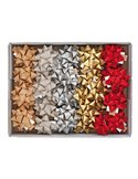 36 stelle nastro carta ecocolor 20mmxØ9cm colori assortiti natale Brizzolari 02466800