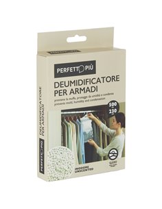 DEUMIDIFICATORE ARMADIO C/APPENDINO 230gr/500ml NEUTRO PERFETTO 17940 PERFETTO ASSORBIUMIDITA'-PROFUMATORI-CANDELE