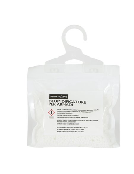 DEUMIDIFICATORE ARMADIO C/APPENDINO 230gr/500ml NEUTRO PERFETTO 17940 PERFETTO ASSORBIUMIDITA'-PROFUMATORI-CANDELE