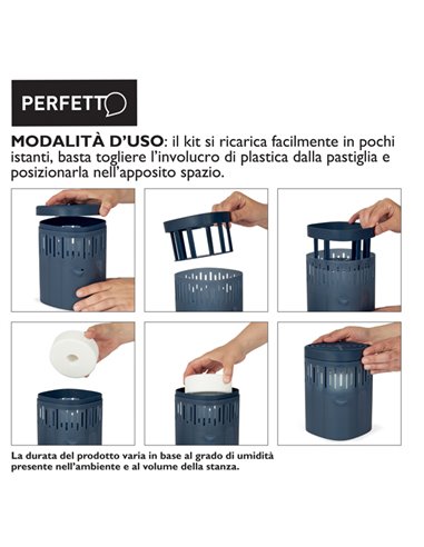 DISPENSER DEUMIDIFICATORE RICARICABILE OCEANO PERFETTO 17960 PERFETTO ASSORBIUMIDITA'-PROFUMATORI-CANDELE