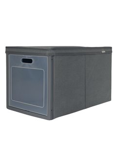 SCATOLA PIEGHEVOLE IDEABOX 30x50xh25cm GRIGIO PERFETTO 16976 PERFETTO CONTENITORI MULTIUSO