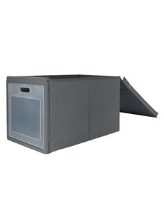SCATOLA PIEGHEVOLE IDEABOX 30x50xh25cm GRIGIO PERFETTO 16976 PERFETTO CONTENITORI MULTIUSO 2