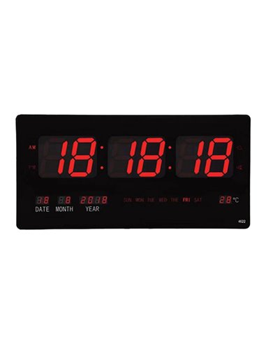 Orologio calendario digitale a led 51x3,5x23,5cm(delist) WX-4622