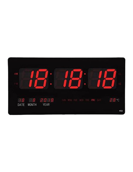 Orologio calendario digitale a led 51x3,5x23,5cm(delist) WX-4622